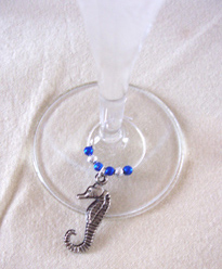 wine glass charm themed